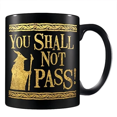 Afbeelding van Piramid Keramische mok Lord of the Rings Not Pass 315ml Officiële licentie