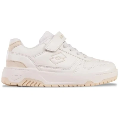 Afbeelding van LOTTO Groovn K Uniseks kindersneakers, wit/beige.