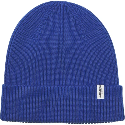 Afbeelding van Jack &amp; Jones Heren Muts JACBRINK Beanie Blauw One Size