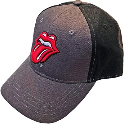 Afbeelding van The Rolling Stones Classic Tongue Baseball pet Grijs/Zwart