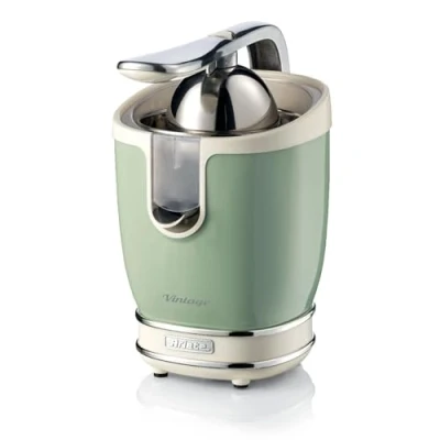 Afbeelding van Ariete 0413/04 Vintage elektrische citruspers 400 Watt 2 perskegels 600 ml inhoud groen