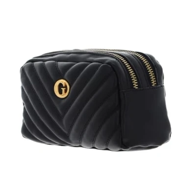 Afbeelding van Guess Double ZIP Toilettas, Dames, Maat: One Size, Schwarz