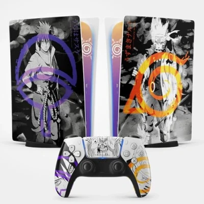 Afbeelding van Sticker PS 5 Hokage Manga, console en controller, digitale standaard editie, Skin (1 controller)