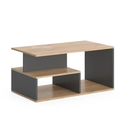 Afbeelding van Vicco HassoSalontafel 90 x 49.4 cm Eik goud/antraciet