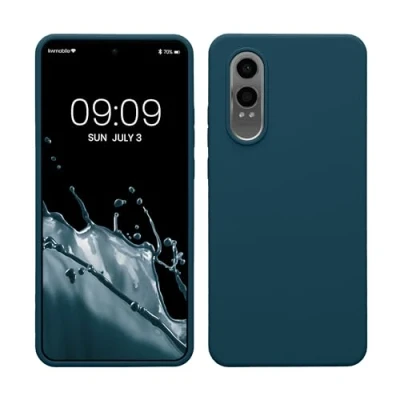 Afbeelding van kwmobile telefoonhoesje geschikt voor OnePlus Nord CE 4 Lite 5G Hoesje met siliconen coating Smartphone case in mat petrol