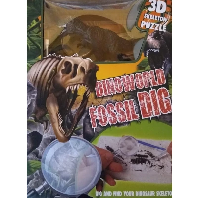 Afbeelding van DinoWorld fossiel hakken puzzel met dino (1 stuk) assorti