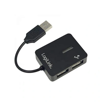 Afbeelding van LogiLink UA0139 USB 2.0 hub 4 poorten Zwart