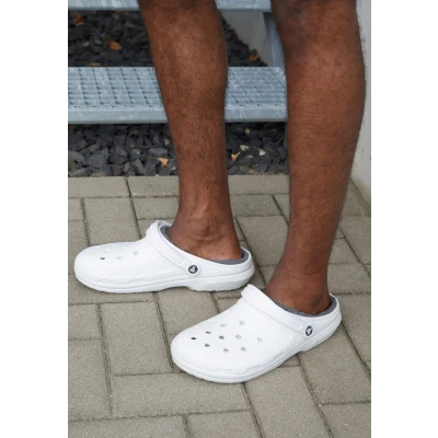 Afbeelding van Crocs Classic Lined Unisex Pantoffels, Maat: 38 39, Navy/charcoal Kunststof