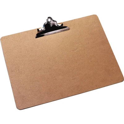 Afbeelding van Q CONNECT klemplaat, hardboard karton, ft A3, liggend, bruin klemplaat