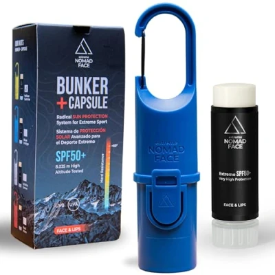 Afbeelding van Nomad Face Bunker + Capsule Blue Indigo
