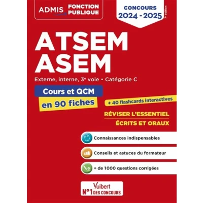 Image de ATSEM ASEM Catégorie C Cours et QCM en 90 fiches