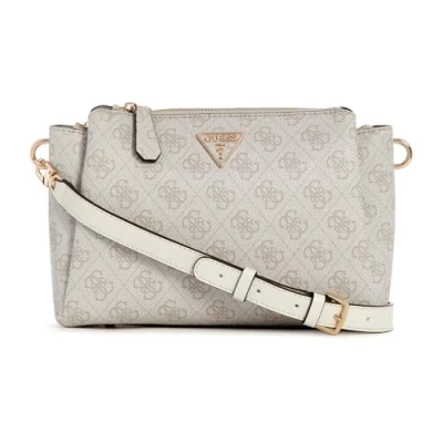 Afbeelding van Guess Noelle TRI Compartment Xbody Schoudertas dove, Dames, Maat: One Size, Dove