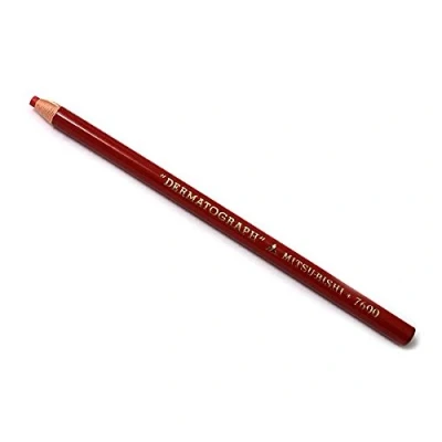 Image de Crayon gras DERMATOGRAPH 7600 Multi support Taille facilitée Rouge