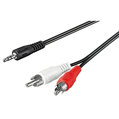 Afbeelding van Goobay Audio adapterkabel AUX, 3,5 mm jack naar stereo RCA stekker, CU