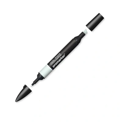 Afbeelding van Winsor &amp; Newton ProMarker 0203260 professionele markeerstiften, 2 fijne en brede punten, voor tekeningen, design lay out, teegroen