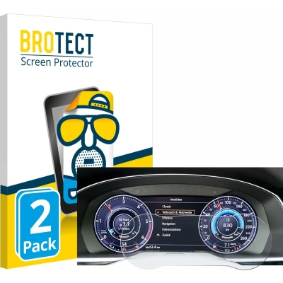 Afbeelding van BROTECT Screenprotector voor Volkswagen Arteon 2017 Active Info Chockpit 12.3&quot; Folie Beschermfolie matte (2 Stuks)