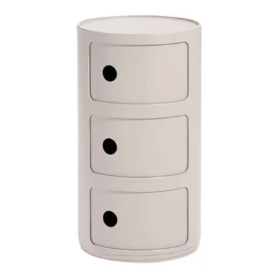 Afbeelding van Kartell Componibili BIO Kast 3 Modules Crème