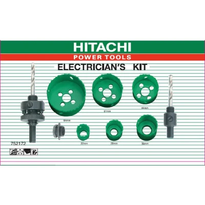 Afbeelding van HIKOKI 752172 gatzagenset voor electricien in cassette 9 delig