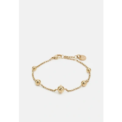 Afbeelding van Tommy Hilfiger TJ2780815 Dames Armband Schakelarmband Sieraad Staal Goudkleurig Bolletjes 6 mm breed 20 cm lang