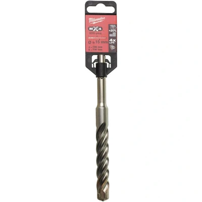 Afbeelding van MILWAUKEE 4932430725 SDS Plus MX4 boor 4 spiraals 15x160mm