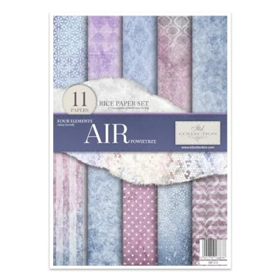 Afbeelding van ITD Collection RP011 rijstpapier Four Elements Air 29,7 x 21 cm