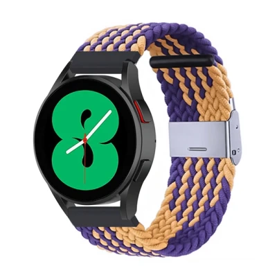 Afbeelding van Braided nylon bandje Oker / paars Xiaomi Mi Watch S1 Pro Active S2