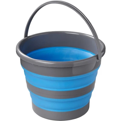Afbeelding van Pro Plus Emmer Opvouwbaar 15 liter Rubber Grijs/Blauw