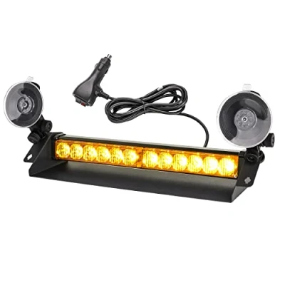 Afbeelding van ROUTEKING Led zwaailicht, stroboscoop, 35,6 cm, 12 leds, led, 9 flitsmodi, V 24 V, voor auto, vrachtwagen, aanhanger, noodwaarschuwingslichten (oranje)