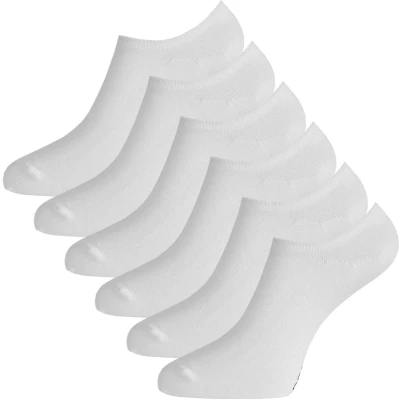 Afbeelding van Comfortabel &amp; Zijdezacht Bamboo Basics Jamie Bamboe Footies Sokken (Multipack 3 stuks) Heren / Dames No Show Wit 41 46