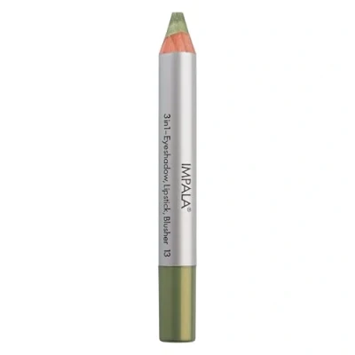 Afbeelding van Impala 3 in 1 jumbo potlood, kleur 13 goud, oogschaduw, lippenstift en rouge, gladde langdurige textuur, intensieve kleuren