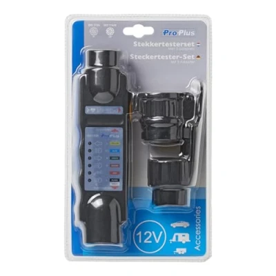 Afbeelding van Pro Plus Stekkertester Geschikt voor 7 Polige en 13 Stekkers Stekkerdozen 12 Volt