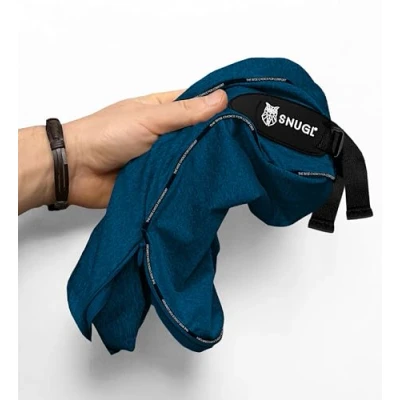 Image de Housse de Rechange SNUGL Compatible avec les Oreillers Voyage Adultes Taille Standard Lavable en Machine Entretien Facile (Bleu Marine)