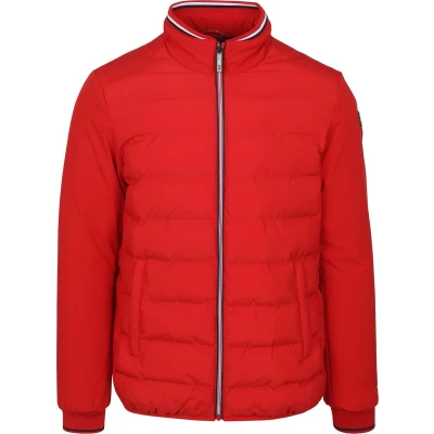Afbeelding van NZA Jas Wesley Rood maat 3XL Heren Tussenjas met Modern fit Pasvorm Polyester Suitable Herenkleding