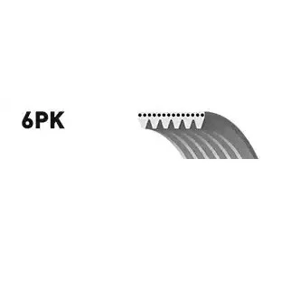 Afbeelding van SNR CA6PK1360 Multiriem 1360 6 OPEL: Astra J Hatchback, Corsa D E FIAT: Scudo II, II Van, BRAVO 2