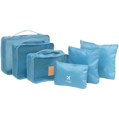Afbeelding van Set van organiserende zakken voor koffers Luggan InnovaGoods 6 Onderdelen