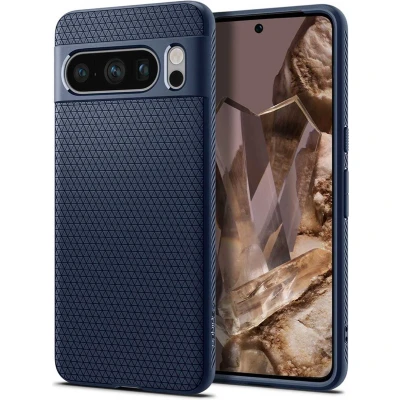 Afbeelding van Spigen Liquid Air Hoesje voor de Google Pixel 8 Pro Back Cover Flexibel TPU Blauw