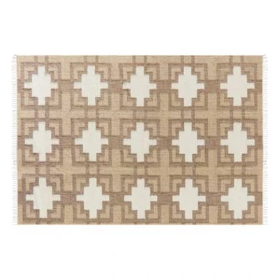 Afbeelding van KONURTAY Laagpolig vloerkleed Beige 160 x 230 cm Jute
