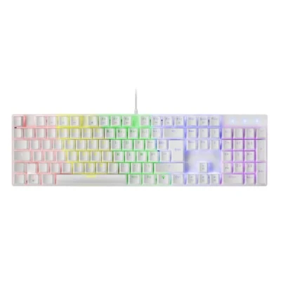 Afbeelding van Mars gaming MK422 wit, mechanisch toetsenbord RGB, antighosting, mechanische switch Bruin, taal Frans