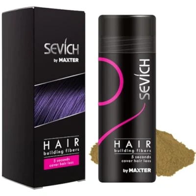 Image de Fibre Capillaire Blond 25g Cache Instantanément le Perte de Cheveux Microfibre Coton 100% Naturel Poudre Hommes et Femmes