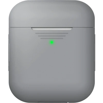 Afbeelding van KeyBudz Hoesje schokbestendig Geschikt voor AirPods 2 / 1 Elevate Series case lichtgrijs