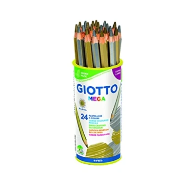 Afbeelding van Kleurpotloden GIOTTO Mega Ziverachtig Gouden 24 Onderdelen