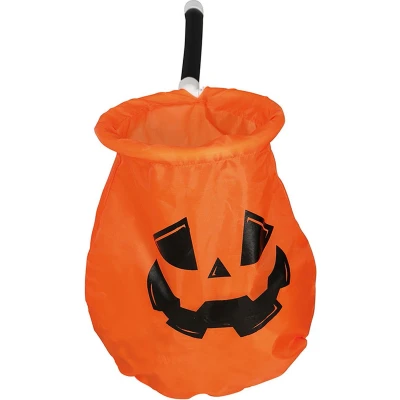 Afbeelding van Fiestas Guirca Trick or Treat tas pompoen met stok Halloween Decoratie Versiering accessoires verkleden