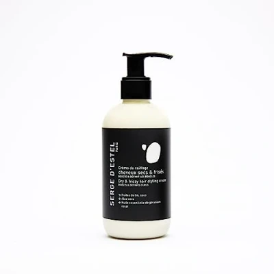 Afbeelding van SERGE D&#039;ESTEL PARIS Stylingscrème voor droog en krullend haar, 200 ml, verzorgende disciplinerende krullen, geeft glans zachtheid, 100% veganistisch, gemaakt in Parijs