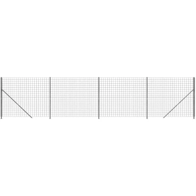 Afbeelding van Draadgaashek met flens 2x10 m antracietkleurig