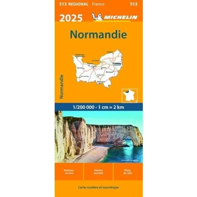 Afbeelding van Regionale kaarten Michelin 513 Normandie 2025