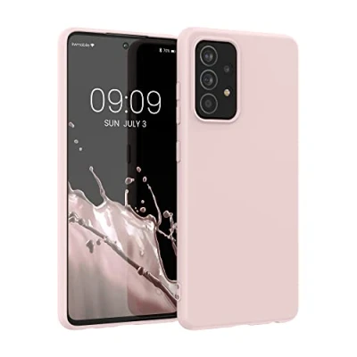 Afbeelding van kwmobile telefoonhoesje geschikt voor Samsung Galaxy A52 / 5G A52s Hoesje smartphone Back cover in kokosmelk