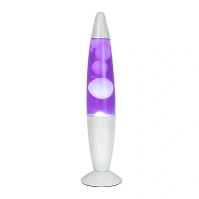 Image de GIFTMARKET Lampe à lave violette. de chevet avec 2 ampoules incluses. Cadeau amusant pour les adolescents. rétro 34 x 8,5 cm.