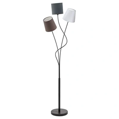 Afbeelding van EGLO Maronda Vloerlamp E14 152 cm Zwart/Antraciet/Wit/Bruin