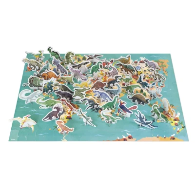 Afbeelding van Janod puzzel met figuren dino&#039;s 200st