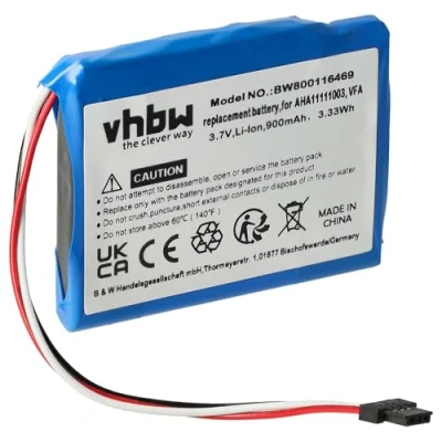 Afbeelding van vhbw Batterij compatibel met Tomtom Start 60 EU, m, navigatie GPS apparaat (900 mAh, 3,7 V, Li ION)